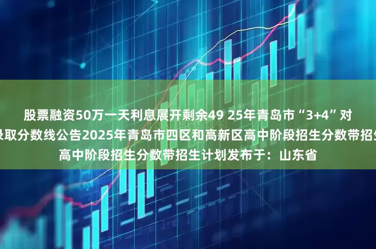 股票融资50万一天利息展开剩余49 25年青岛市“3+4”对口贯通分段培养本科录取分数线公告2025年青岛市四区和高新区高中阶段招生分数带招生计划发布于：山东省